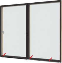 Sliding trucks and guide rail